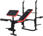 Barbell training bench with a preacher bench