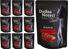 DOLINA NOTECI PREMIUM WET FOOD FOR STERILIZED CATS BEEF DISH SET 10x85g