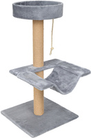 Scratching post, cat bed with an observation platform, 4 levels