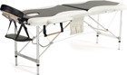 Table, massage bed 2-section aluminium two-color