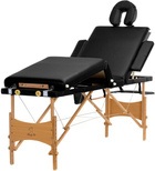 Table, massage bed 4-section wood