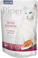 Wet cat food with salmon Piper Animals SET 10x100g