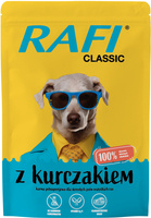 Wet dog food with chicken sachet Rafi Classic SET 10x400g